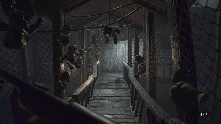 Youve now entered the swamps - cross the bridge to enter the old house - Resident Evil 7: Yard and the Old House walktrough - Resident Evil VII Walkthrough - Resident Evil 7 Guide, Walkthrough