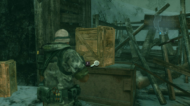 Before you get inside, destroy wooden crates with knife and pick up ammo and green herb - Double Mystery - part I - Episode 2 - Resident Evil: Revelations - Game Guide and Walkthrough