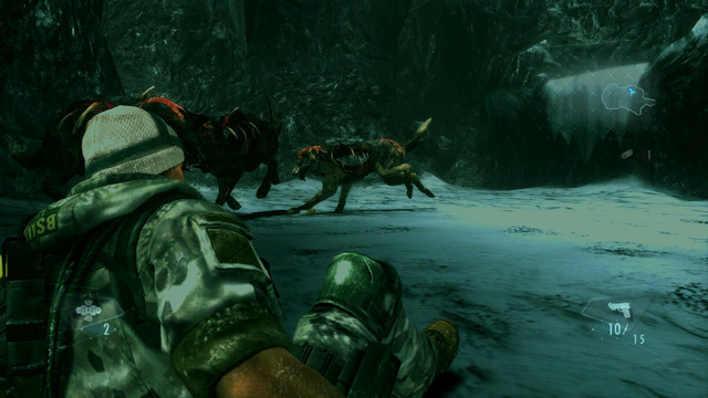 Try to fire at closest enemies and dont miss, because you dont have a lot of ammo - Double Mystery - part I - Episode 2 - Resident Evil: Revelations - Game Guide and Walkthrough