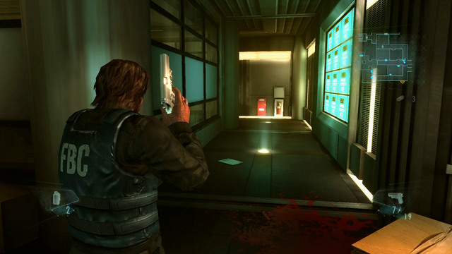 Leave the room with the exit on the other side - Ghosts of Veltro - part I - Episode 3 - Resident Evil: Revelations - Game Guide and Walkthrough