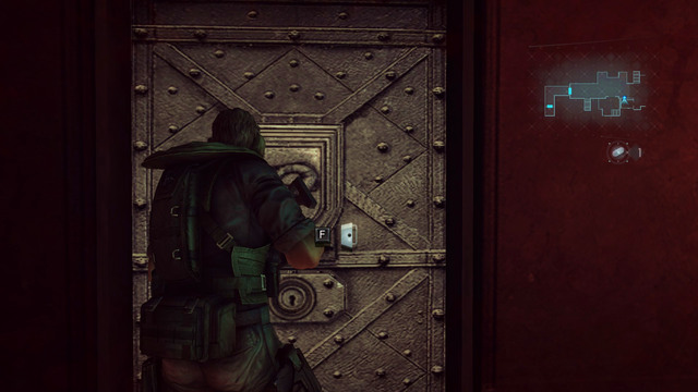 Kill them and run forward to go through the silver door on right - Cat and Mouse - part I - Episode 6 - Resident Evil: Revelations - Game Guide and Walkthrough