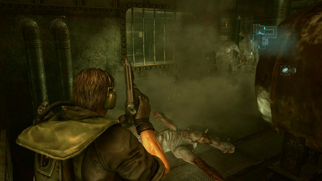 Especially difficult fight awaits when you meet three exploding mutants - Cat and Mouse - part I - Episode 6 - Resident Evil: Revelations - Game Guide and Walkthrough