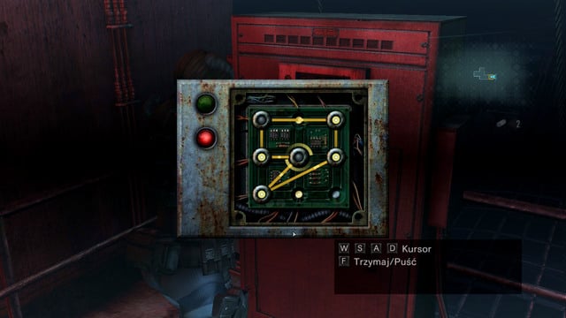 Now you can place a circle from the middle of the bottom edge in the middle of the left edge - Cat and Mouse - part II - Episode 6 - Resident Evil: Revelations - Game Guide and Walkthrough