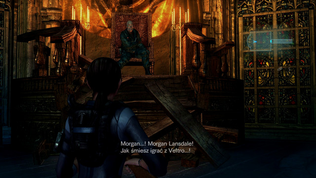 You get to the place, where a chef of Veltro awaits you - The Queen is Dead - part I - Episode 12 - Resident Evil: Revelations - Game Guide and Walkthrough