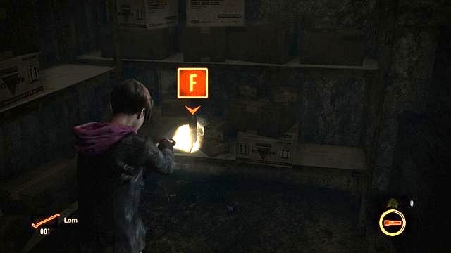 As Moira, direct your flashlight light towards the glittering items. - Escape the facility - cont. | Penal Colony - Claire - Penal Colony - Claire - Resident Evil: Revelations 2 Game Guide