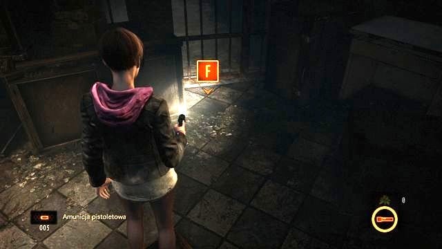 You can locate the items invisible to Claire by using the flashlight as Moira. - Escape the facility - cont. | Penal Colony - Claire - Penal Colony - Claire - Resident Evil: Revelations 2 Game Guide