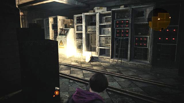 Using the lever restores power supply. - Escape the facility - activate power supply | Penal Colony - Claire - Penal Colony - Claire - Resident Evil: Revelations 2 Game Guide