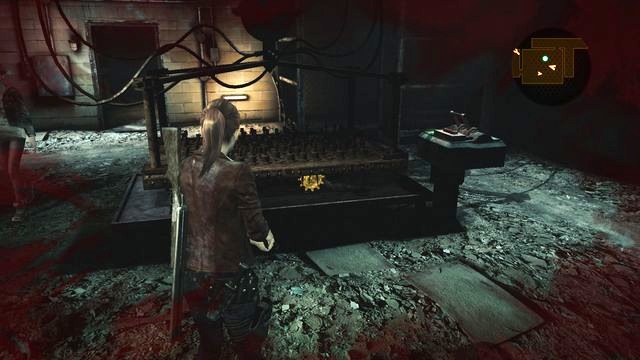 Use the lever and pick up the gear. - Escape the facility - activate the mechanism | Penal Colony - Claire - Penal Colony - Claire - Resident Evil: Revelations 2 Game Guide