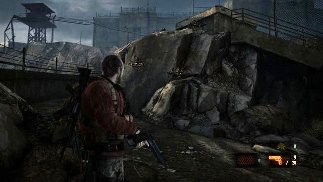 In spite of low threat, it is best to eliminate the spiders fast - Go to the tower | Penal Colony - Barry - Penal Colony - Barry - Resident Evil: Revelations 2 Game Guide