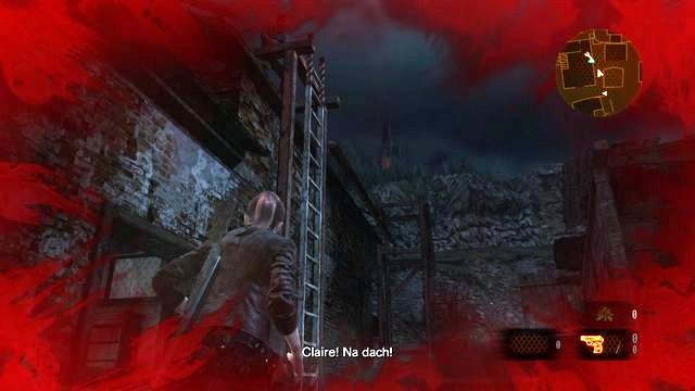 After you climb to the roof, you still need to watch out for the chasing opponents - Disable the alarm | Contemplation - Claire - Contemplation - Claire - Resident Evil: Revelations 2 Game Guide