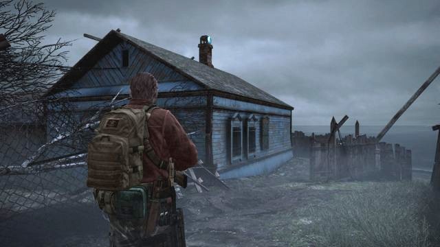 In the village, you encounter invisible opponents for the first time - Cross the village | Contemplation - Barry - Contemplation - Barry - Resident Evil: Revelations 2 Game Guide