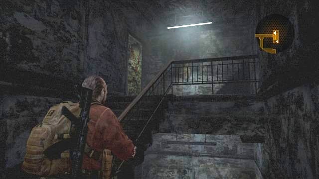 If you have Pedros drill on you, you can drill through the door at the top level of the building. - Go to the tower - cont. | Contemplation - Barry - Contemplation - Barry - Resident Evil: Revelations 2 Game Guide
