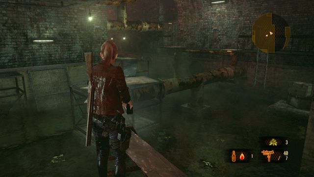 You will reach the place shown in the picture above - Get through the sewers | Judgement - Claire - Judgement - Claire - Resident Evil: Revelations 2 Game Guide