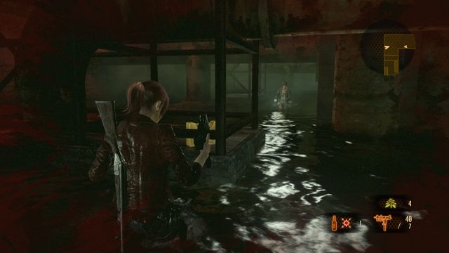 Downstairs, you will find a Rare Parts Box. - Get through the sewers | Judgement - Claire - Judgement - Claire - Resident Evil: Revelations 2 Game Guide