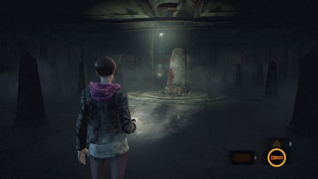 In the tomb, activate the right gravestones to open the gate. - Go to higher level - the Tomb | Judgement - Claire - Judgement - Claire - Resident Evil: Revelations 2 Game Guide
