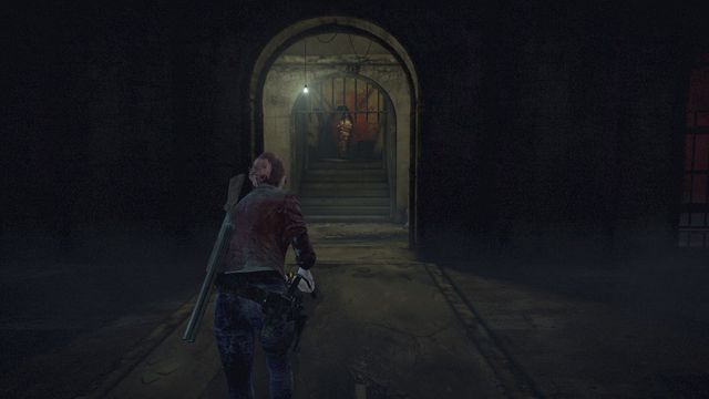 After activating four tombstones in the right order, you can collect a nice weapon from the room behind the bars. - Go to higher level - the Tomb | Judgement - Claire - Judgement - Claire - Resident Evil: Revelations 2 Game Guide