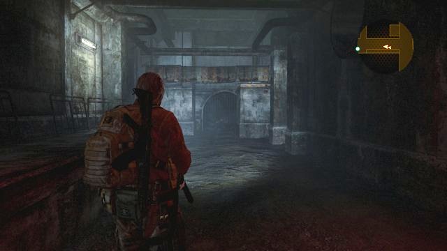 At the end of the corridor, you will find a machine gun (if youve opened the passage in Claires Campaign). - Leave the sewers | Judgement - Barry - Judgement - Barry - Resident Evil: Revelations 2 Game Guide