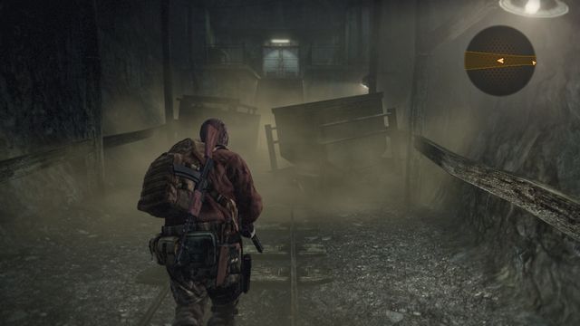 Road that leads to power switch. - Follow Alex | Metamorphosis - Barry - Metamorphosis - Barry - Resident Evil: Revelations 2 Game Guide