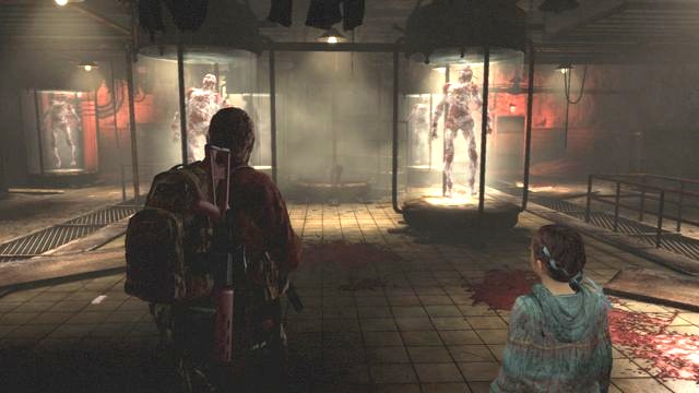 Breaking the glass will result in necessity to fight enemies. - Find Alex | Metamorphosis - Barry - Metamorphosis - Barry - Resident Evil: Revelations 2 Game Guide