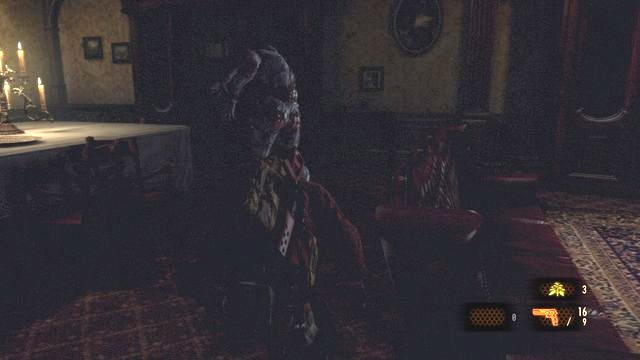 In dining room you will find another enemy, and in the last room - the security card youre looking for. - Find Alex - continuing after finding Emblem key | Metamorphosis - Barry - Metamorphosis - Barry - Resident Evil: Revelations 2 Game Guide