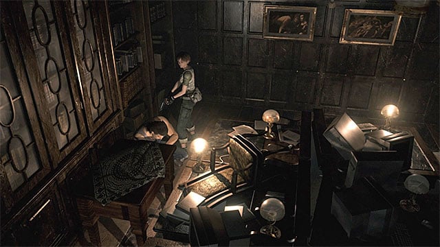 After you enter, switch to Billy - The clock puzzle | Umbrella Training Facility Walkthrough - Umbrella Training Facility - Resident Evil Zero HD Game Guide & Walkthrough