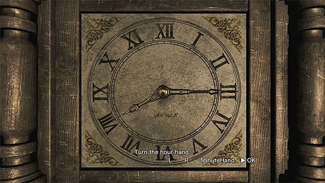 Now you will have to solve a puzzle whose aim is to set the clock to the right time - The clock puzzle | Umbrella Training Facility Walkthrough - Umbrella Training Facility - Resident Evil Zero HD Game Guide & Walkthrough