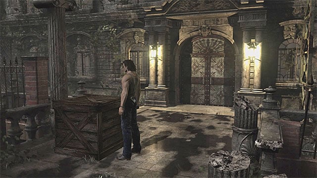 Now start pushing the crate left and then towards the bottom of the screen - Unlocking the door to the observatory | Training Facility Basement Walkthrough - Training Facility Basement - Resident Evil Zero HD Game Guide & Walkthrough