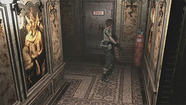 As Billy, do all the necessary actions described above, until the moment when you press the red button in the corridor (M4,10) and unlocking the passage on the lower level - Obtaining the Blue Leech Charm | Laboratory Walkthrough - Laboratory - Resident Evil Zero HD Game Guide & Walkthrough
