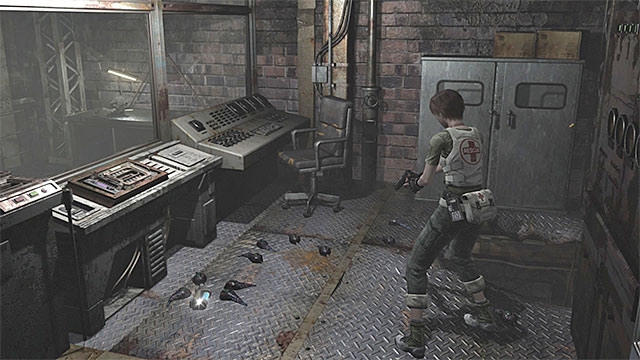 Shoot the leeches before you pick up the coil. - Activating the cable car | Laboratory Walkthrough - Laboratory - Resident Evil Zero HD Game Guide & Walkthrough