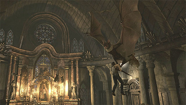 Try to stop the bat from picking the hero up. - Boss 3: Infected Bat | Boss battles - Boss battles - Resident Evil Zero HD Game Guide & Walkthrough