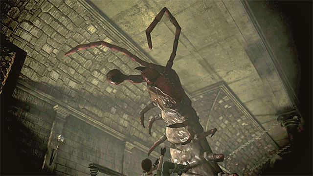 Centurion is a weak boss in you should be able to kill him quickly - Boss: Centurion (huge centipede) | Umbrella Training Facility Walkthrough - Umbrella Training Facility - Resident Evil Zero HD Game Guide & Walkthrough