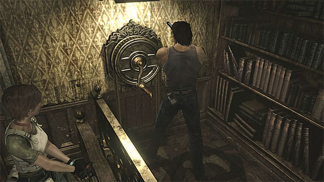 Use the crank after Rebecca enters the elevator - The beginning of exploration | Umbrella Training Facility Walkthrough - Umbrella Training Facility - Resident Evil Zero HD Game Guide & Walkthrough