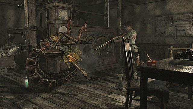 Kill the monsters before they get Rebecca - The beginning of exploration | Umbrella Training Facility Walkthrough - Umbrella Training Facility - Resident Evil Zero HD Game Guide & Walkthrough