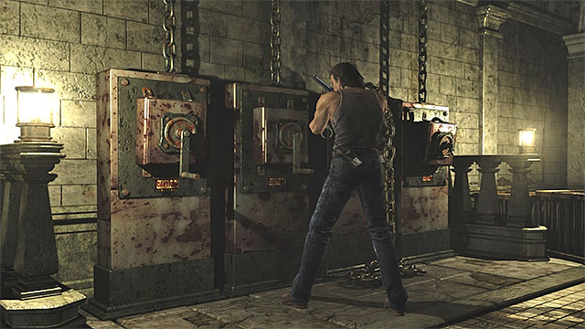 After Rebecca gets near the cage, switch to Billy and examine the area near the Southern door that leads to the area with the fountain and the ravens - The beginning of exploration | Umbrella Training Facility Walkthrough - Umbrella Training Facility - Resident Evil Zero HD Game Guide & Walkthrough