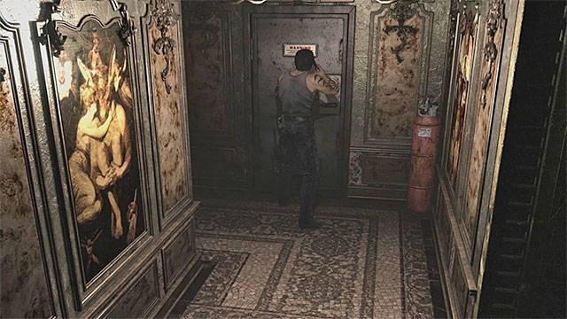 Now, go back to the room on the level where the service lift is (M4,13) - Gaining access to the area with the cable car | Laboratory Walkthrough - Laboratory - Resident Evil Zero HD Game Guide & Walkthrough