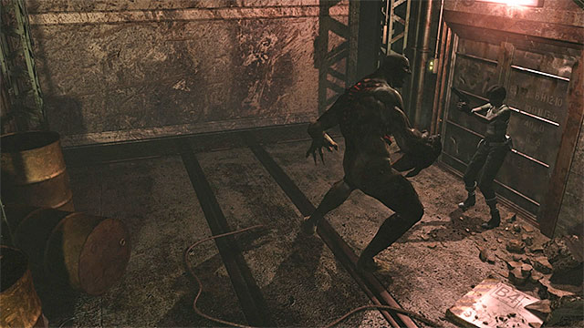 It is best to use Magnum for defeating the boss - Boss: Proto Tyrant - first encounter | Factory Walkthrough - Factory - Resident Evil Zero HD Game Guide & Walkthrough