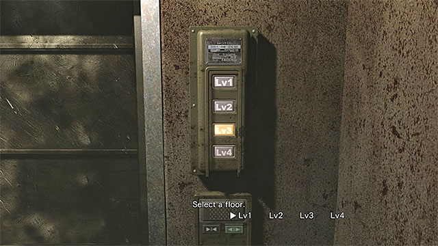 The button with the floor selection - Leaving the factory | Factory Walkthrough - Factory - Resident Evil Zero HD Game Guide & Walkthrough