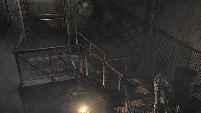 Stairs with leeches - Saving Billy | Treatment Plant Walkthrough - Treatment Plant - Resident Evil Zero HD Game Guide & Walkthrough