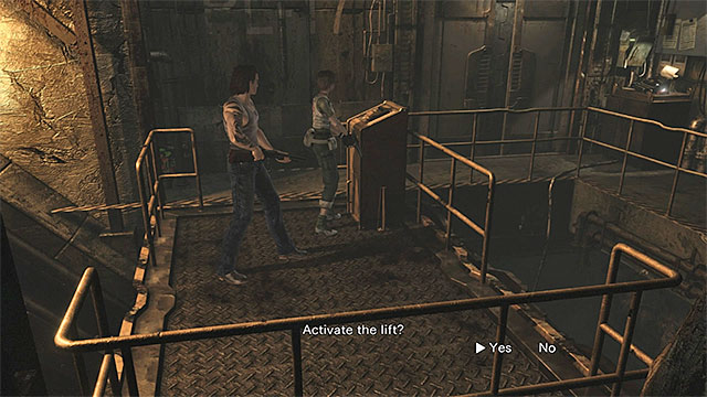 Use the platform when you decide that you are ready for the final fight. - Preparations before the final battle | Treatment Plant Walkthrough - Treatment Plant - Resident Evil Zero HD Game Guide & Walkthrough