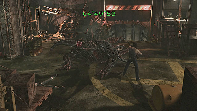 Take advantage of the fact that both of the heroes can attack the queen now. - Boss: Queen Leech - second encounter | Treatment Plant Walkthrough - Treatment Plant - Resident Evil Zero HD Game Guide & Walkthrough