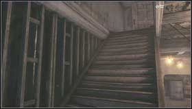 After passing the room with the sick people you'll enter the room with few chairs standing in front of the board with the Chimera's illustration - Chapter 2 - Walkthrough - Resistance 3 - Game Guide and Walkthrough