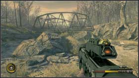 When you leave the shed get to the small ravine [1] You'll be attacked by the Chimeras - Chapter 3 - Walkthrough - Resistance 3 - Game Guide and Walkthrough