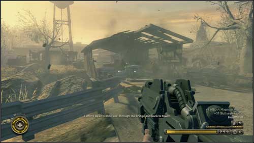 Outside eliminate another group and after collecting the ammo move towards the bridge [1] - Chapter 3 - Walkthrough - Resistance 3 - Game Guide and Walkthrough