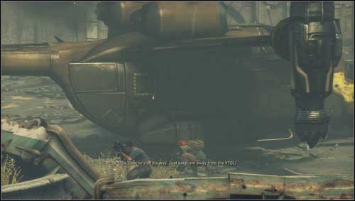 In the distance you'll notice some rebels defending the VTOL from the Chimeras' attack [1] - Chapter 7 - p. 1 - Walkthrough - Resistance 3 - Game Guide and Walkthrough