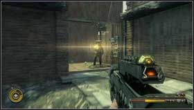 Soon you'll enter the building using the stairs [1] - Chapter 9 - p. 1 - Walkthrough - Resistance 3 - Game Guide and Walkthrough