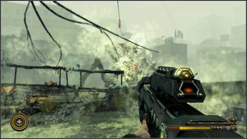 The beast has three basic type of attacks: charge, hitting with the legs and spitting the poisonous substance [1] - Chapter 9 - p. 2 - Walkthrough - Resistance 3 - Game Guide and Walkthrough