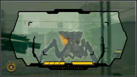 When you destroy the glands the beast will jump on the roof [1] next to the energetic cell and will spit with the poisonous substance - Chapter 9 - p. 2 - Walkthrough - Resistance 3 - Game Guide and Walkthrough