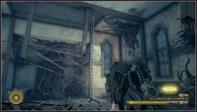 When you enter the church pick up the ammo and weapon - Chapter 11 - p. 1 - Walkthrough - Resistance 3 - Game Guide and Walkthrough