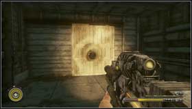 In the factory go towards the end of the corridor and through the destroyed door [1] enter the locker room - Chapter 11 - p. 2 - Walkthrough - Resistance 3 - Game Guide and Walkthrough