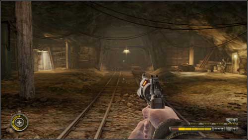 When you leave the elevator you'll be in a big cave [1] - Chapter 12 - p. 1 - Walkthrough - Resistance 3 - Game Guide and Walkthrough